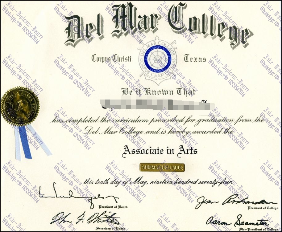 Best Fake Del Mar College Diploma