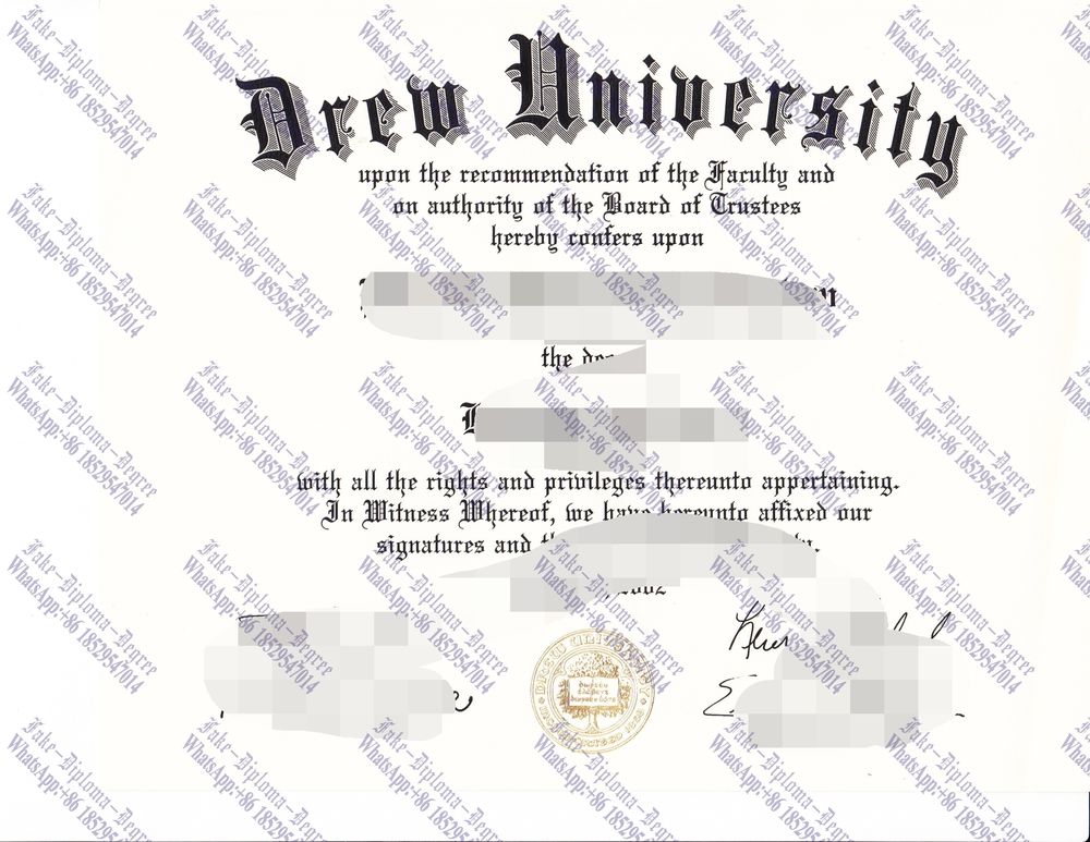 Best Fake Drew University Diploma