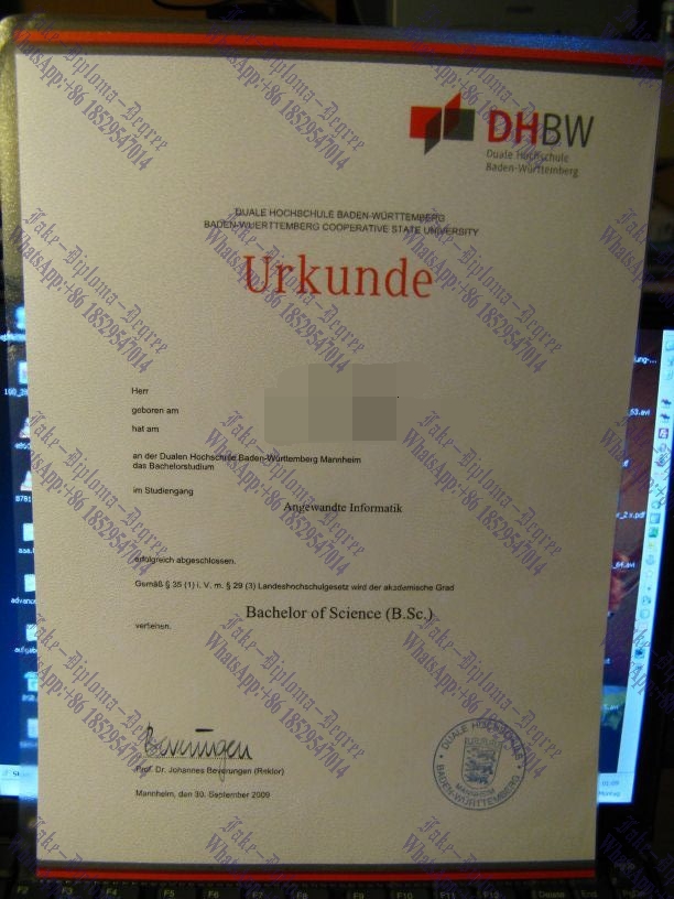 Best Fake Duale Hochschule Baden Wuerttemberg Diploma