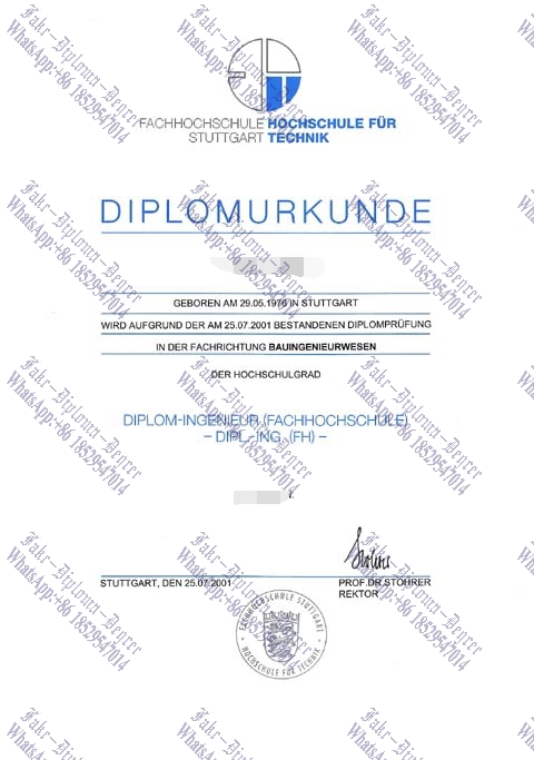 Best Fake Fachhochschule Stuttgart Degree