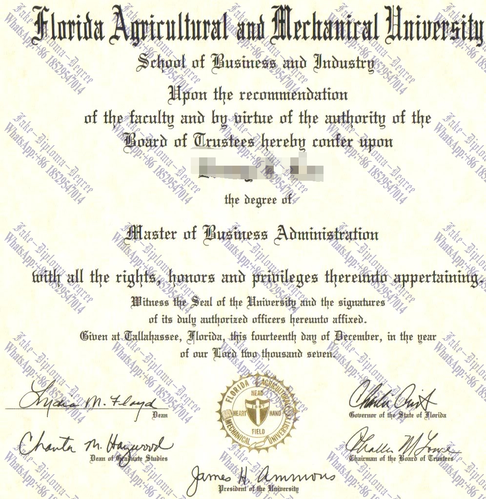 Best Fake Florida Agricultural Mechanical University Degree