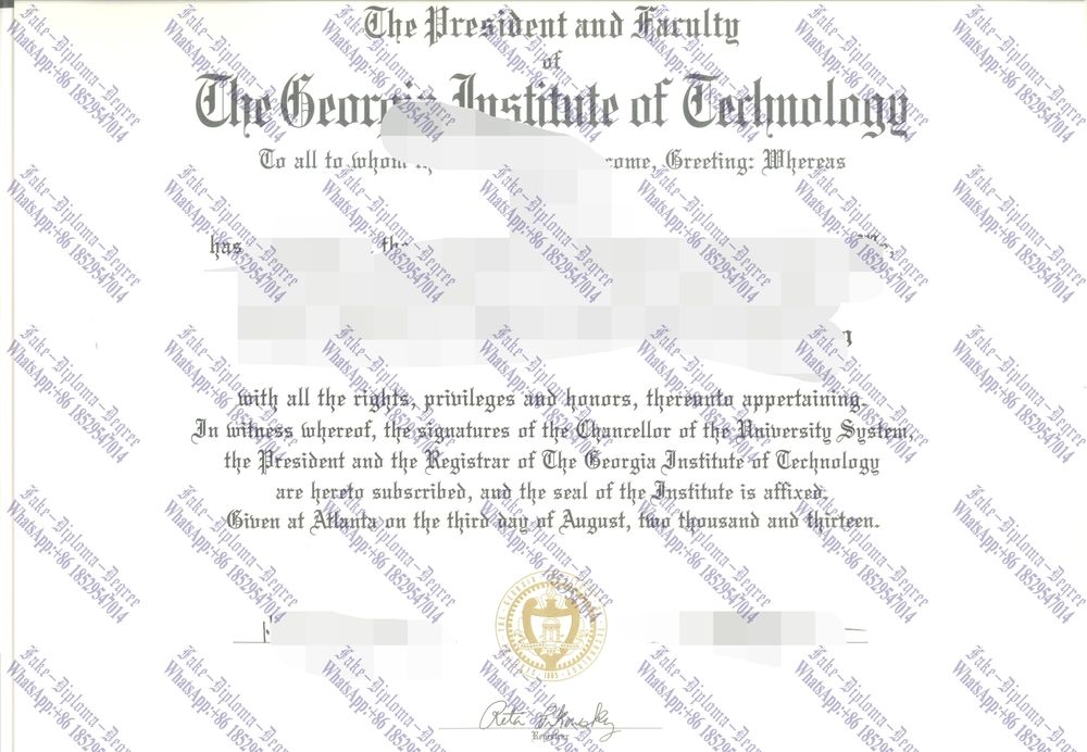 Best Fake Georgia Institute of Technology Degree