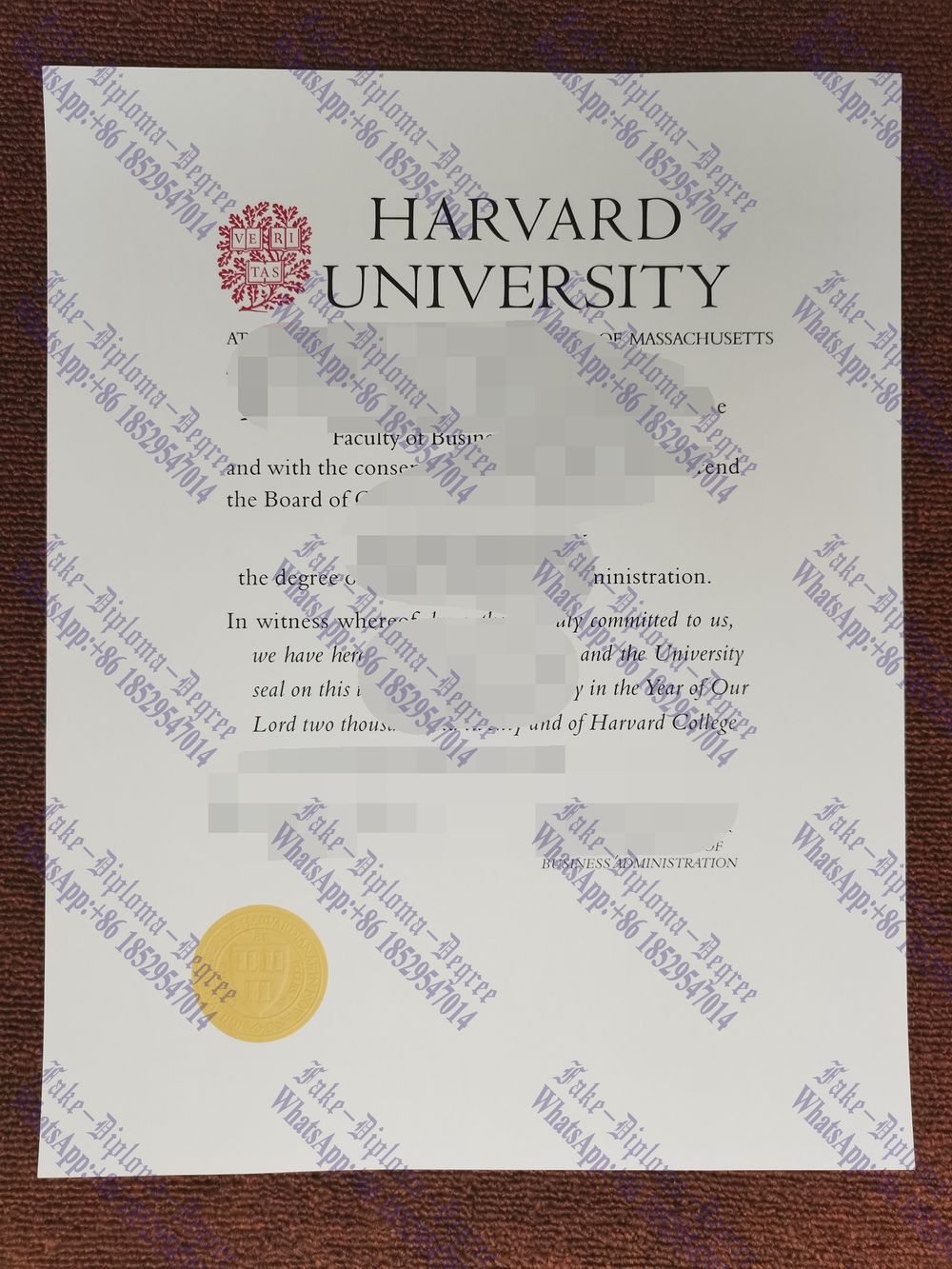 Best Fake Harvard university Degree
