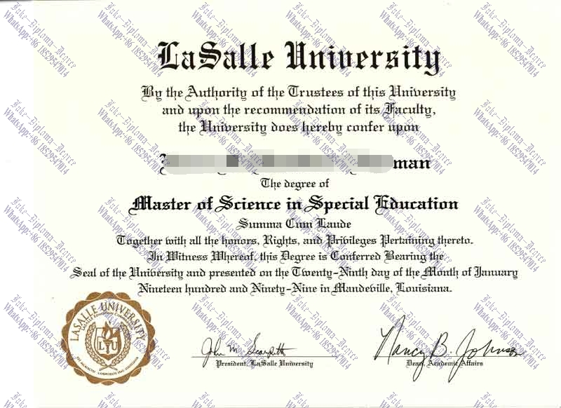 Best Fake LaSalle University Diploma