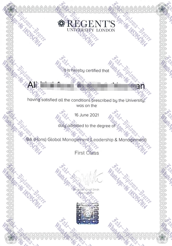 Best Fake Regent’s University London Diploma