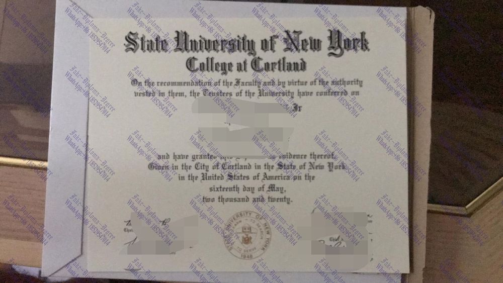 Best Fake SUNY Cortland Degree