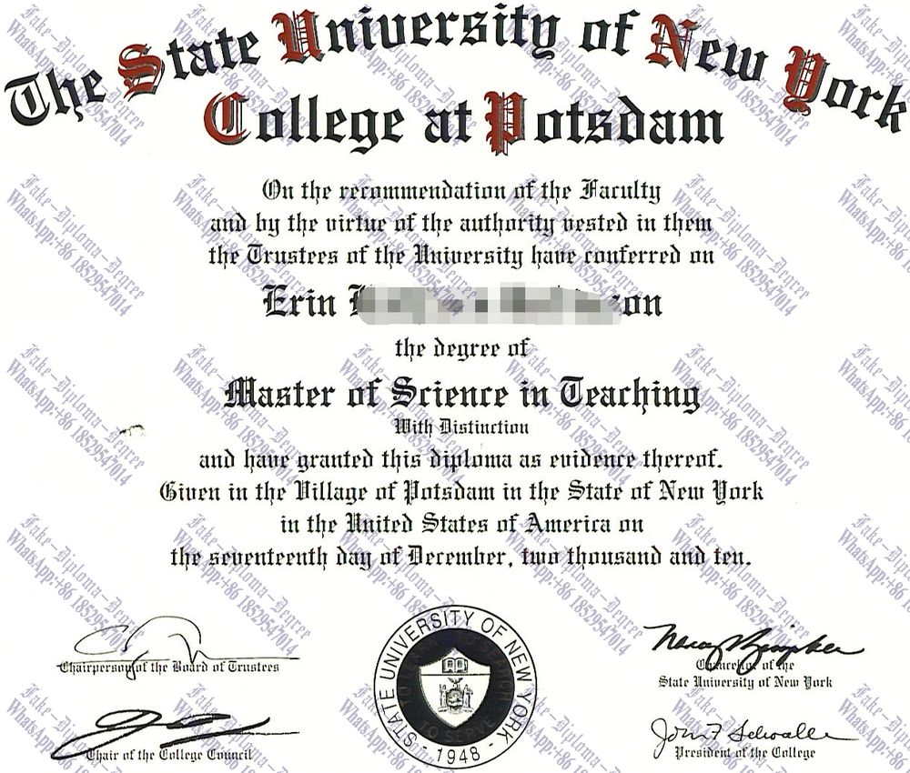 Best Fake SUNY Potsdam Degree