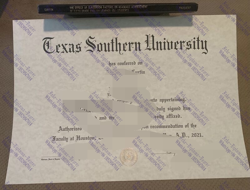 Best Fake Texas Southern University Diploma