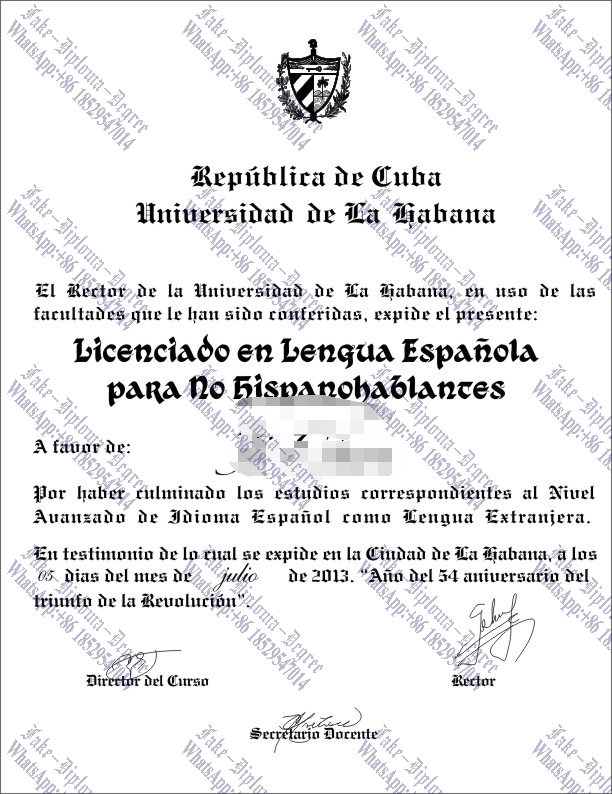 Best Fake UniversidaddeLaHabana Degree