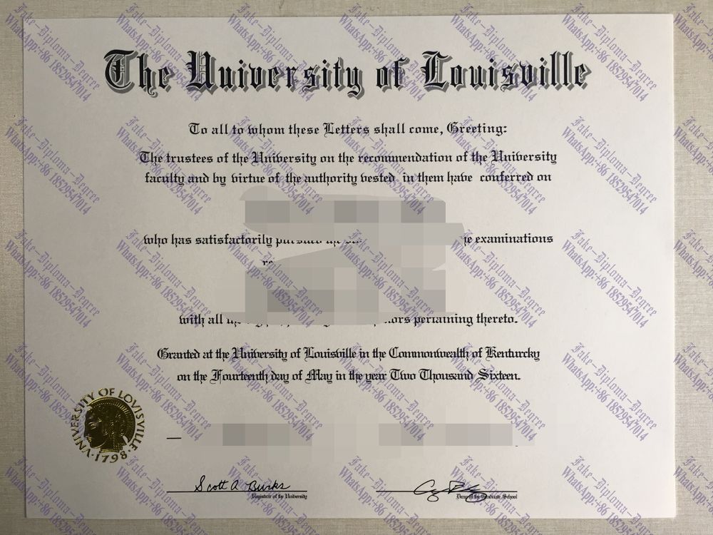 Best Fake University of Louisville Degree