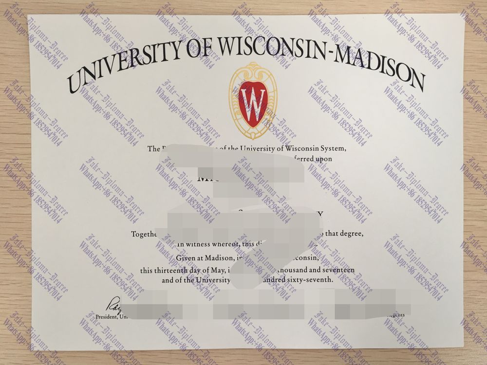 Best Fake University of Wisconsin–Madison Diploma