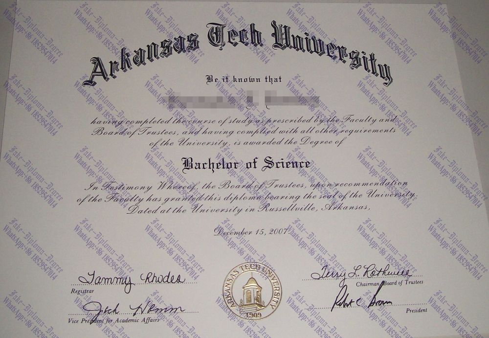 Best Fake Where to purchase fake Arkansas Tech University Degree Diploma