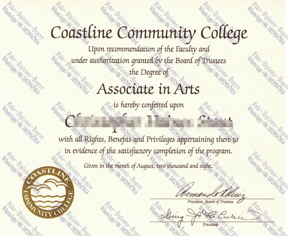Best Fake coastline community college Diploma