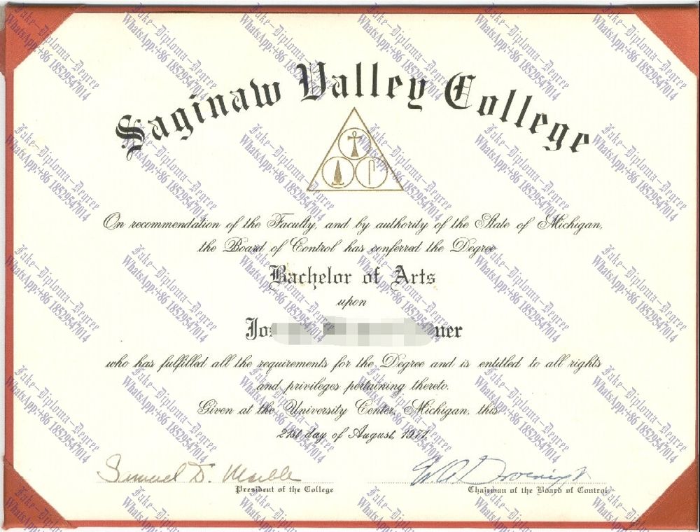 Best Fake saginaw valley college Degree