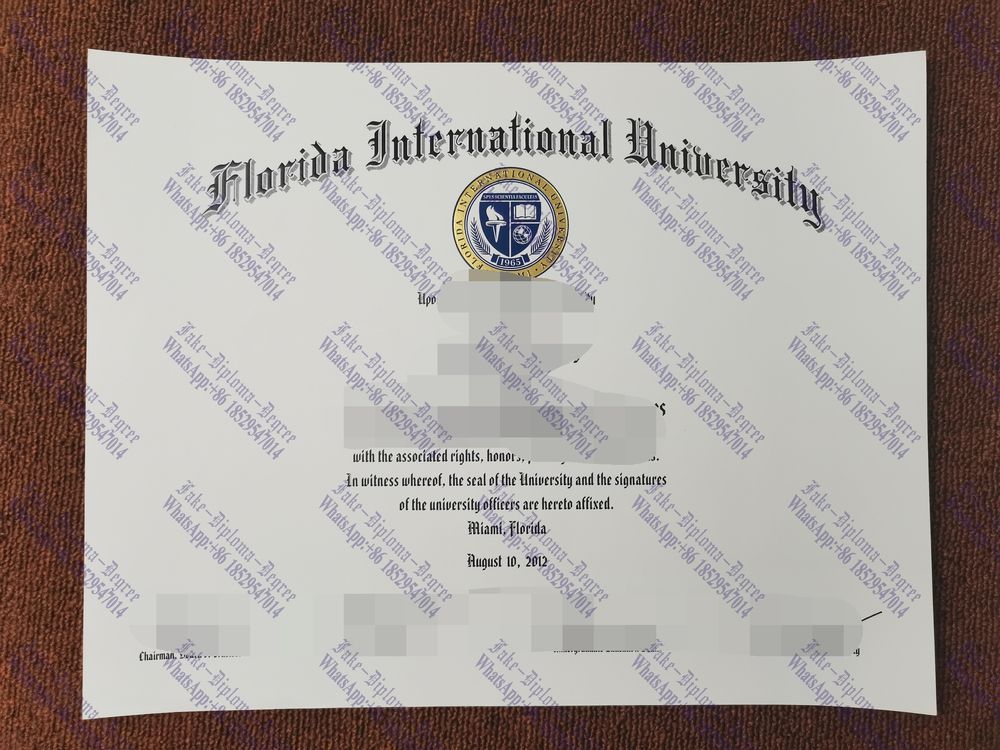 Buy fake Florida International University Diploma