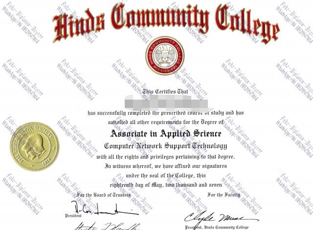 Buy fake Hinds Community College Degree