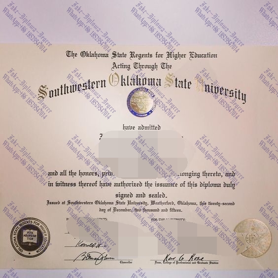 Buy fake Southwestern Oklahoma State University Diploma