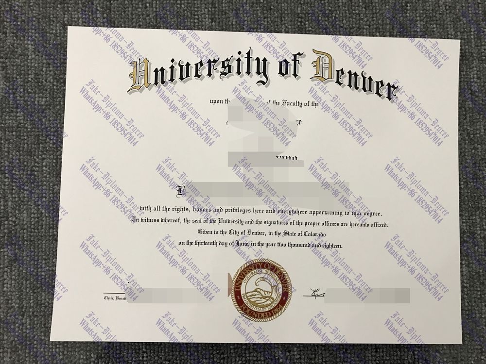 Buy fake University of Denver Degree