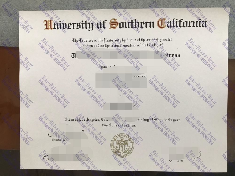 Buy fake University of Southern California Diploma