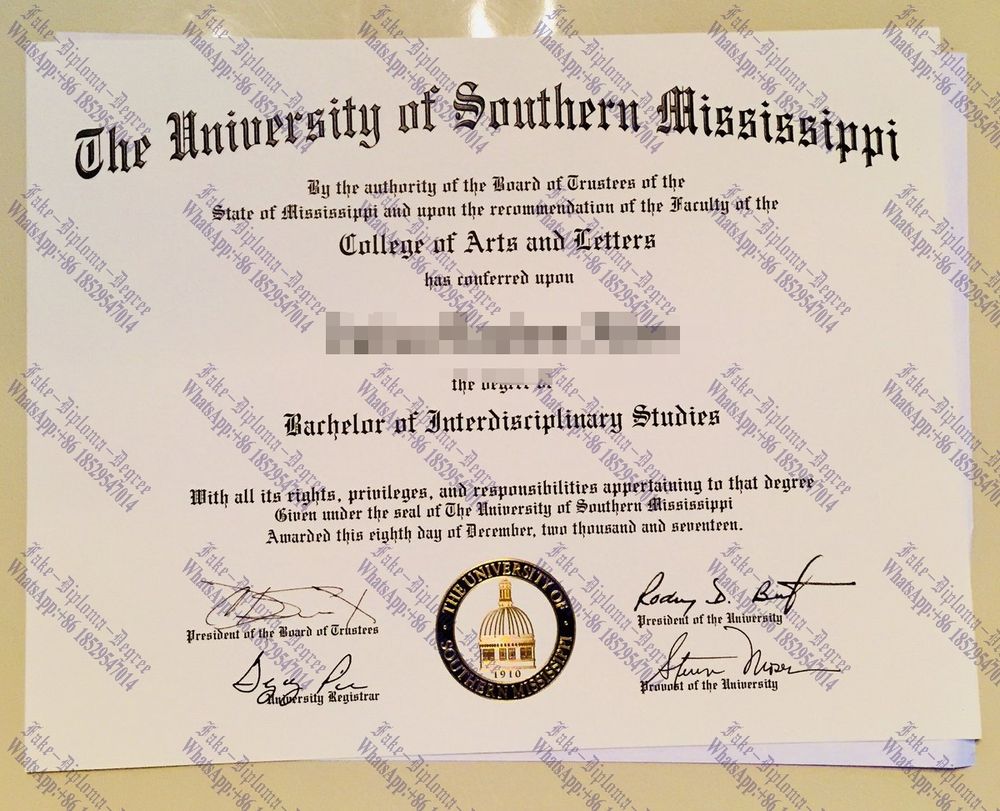 Buy fake University of southern mississippi Diploma