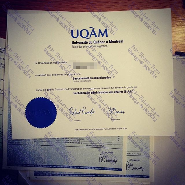 Buy fake Université du Québec à Montréal Degree