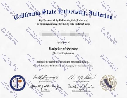 Copy Fake California State University Fullerton Diploma