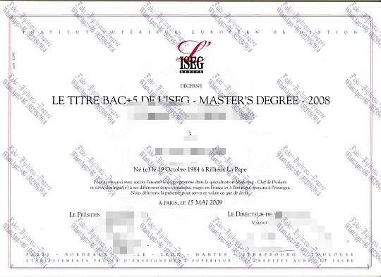 Copy Fake European School of Management Diploma