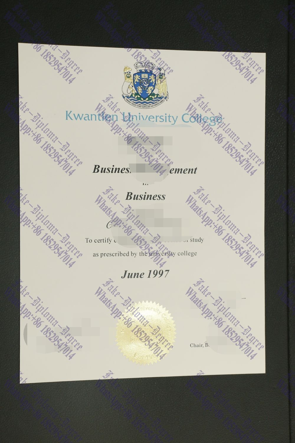 Copy Fake Kwantlen University College Degree