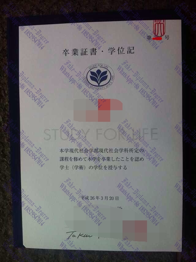 Copy Fake Otemae University Degree