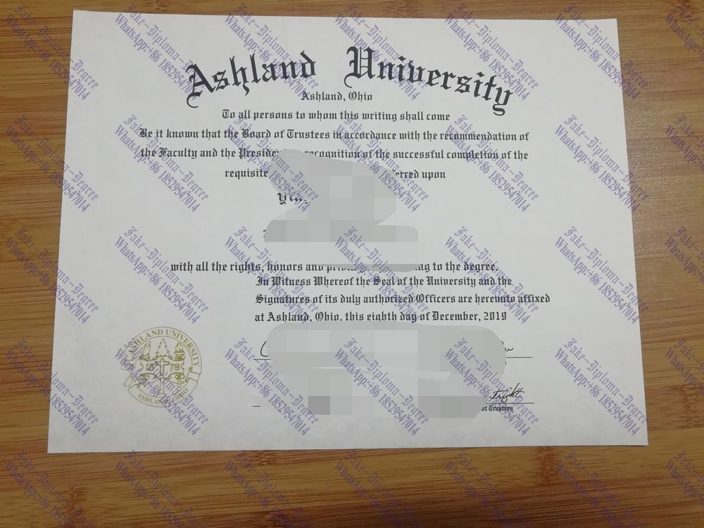 Copy Fake The best website to buy fake Ashland University Degree Degree