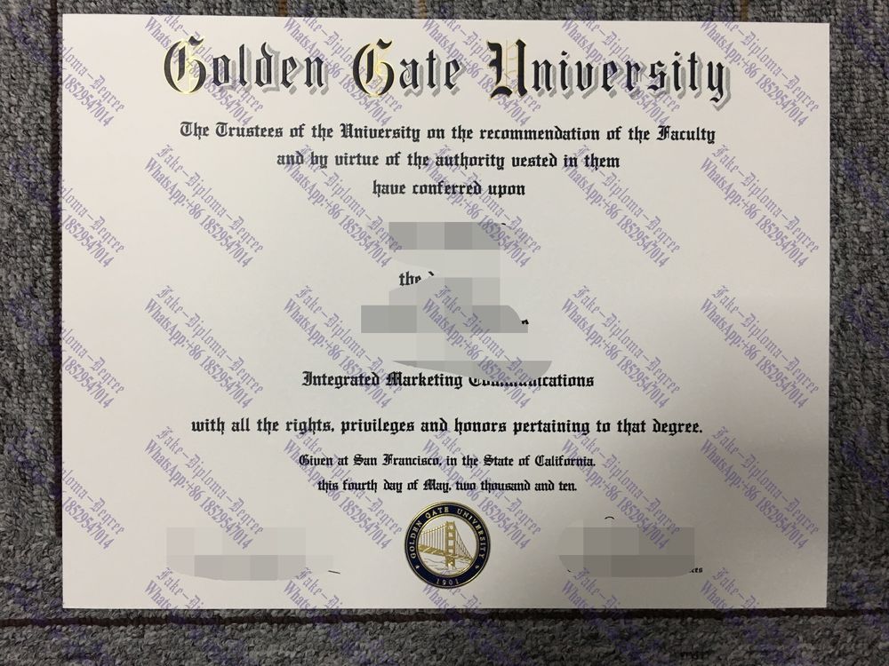 Copy Fake Where to purchase fake GOLDEN GATE UNIVERSITY Diploma Degree