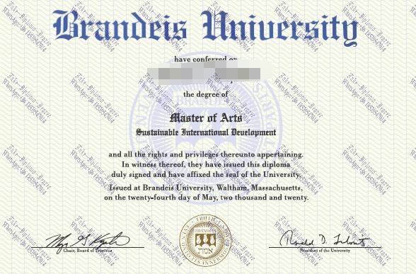 Fake Brandeis University Diploma