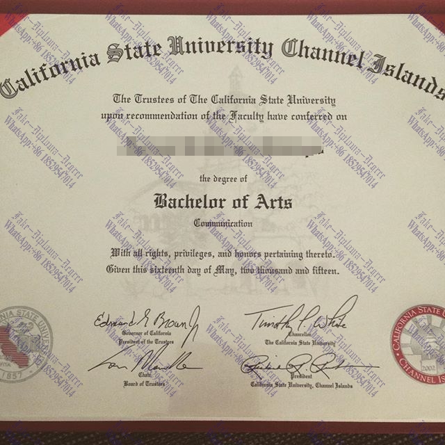 Fake CSU Channel Islands Diploma