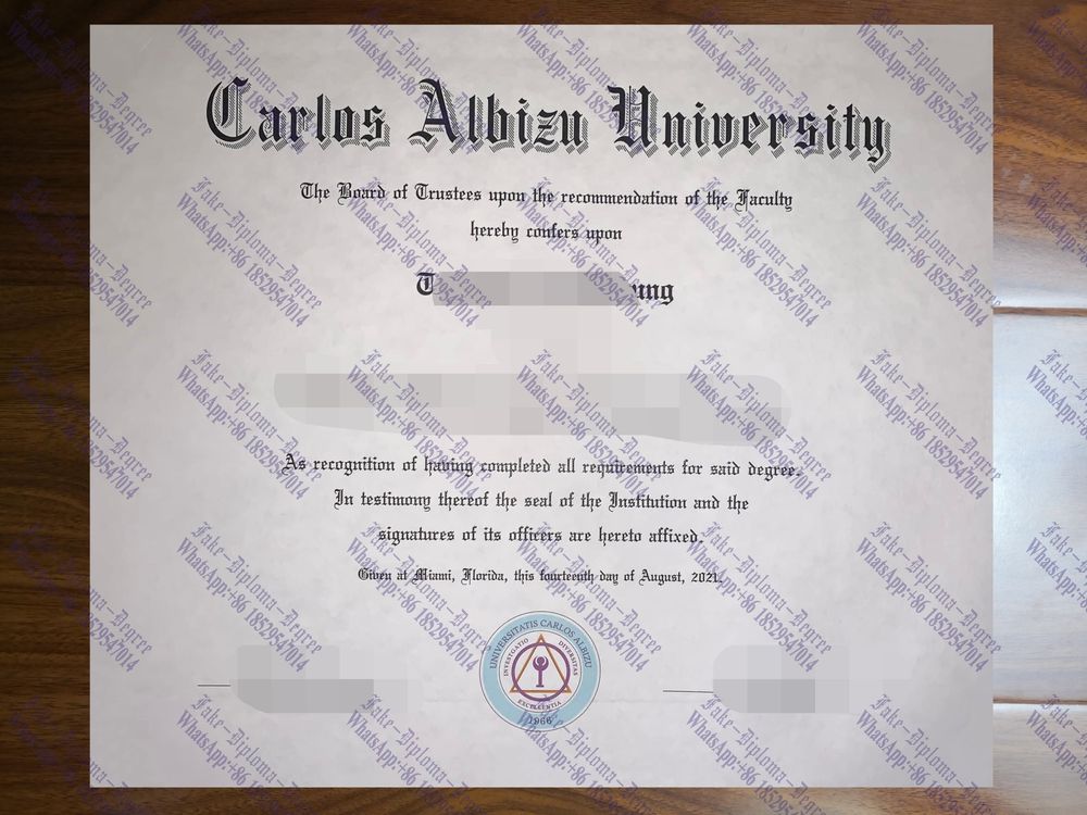 Fake Carlos Albizu University Degree