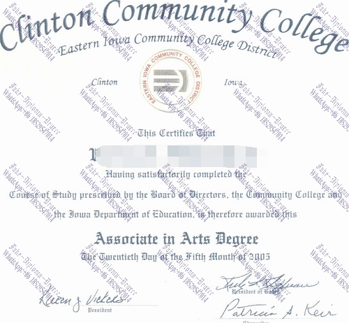 Fake Clinton Community College Diploma