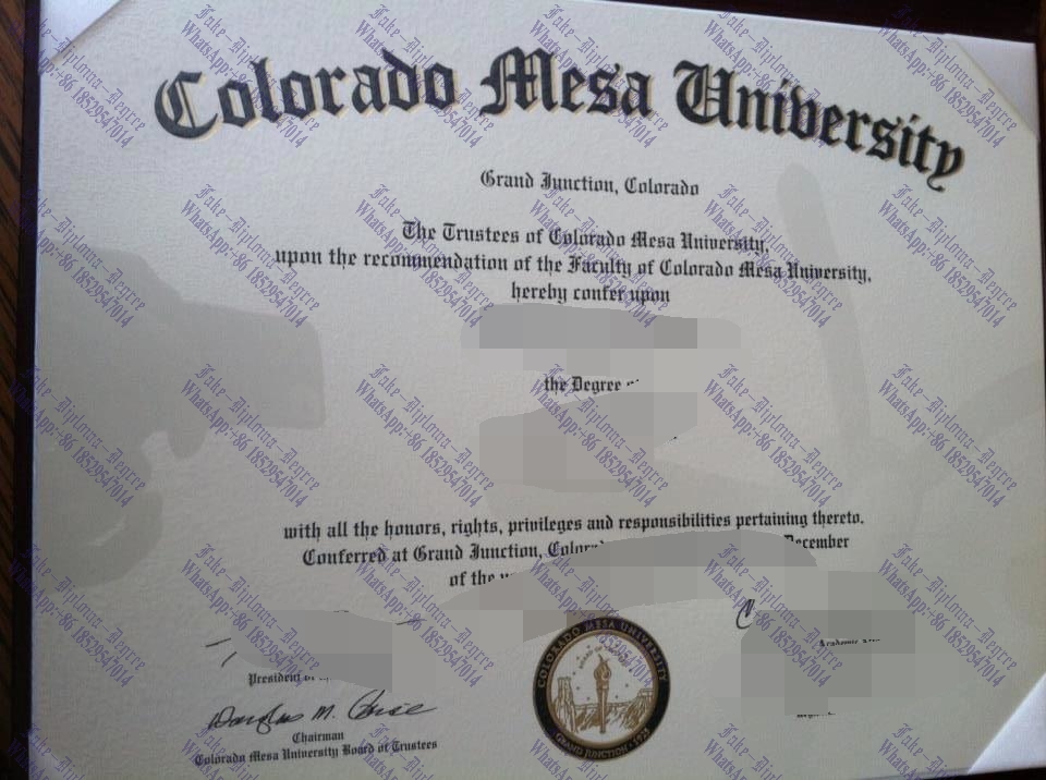 Fake Colorado Mesa University Degree