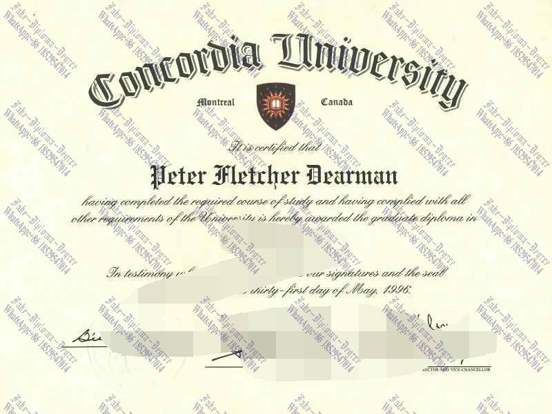 Fake Concordia University Degree
