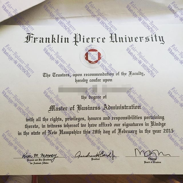 Fake Franklin Pierce University Degree