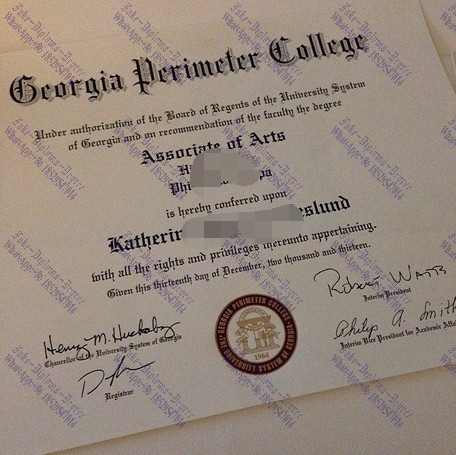 Fake Georgia Perimeter College Diploma