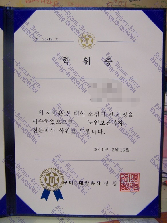 Fake Gumi College Diploma