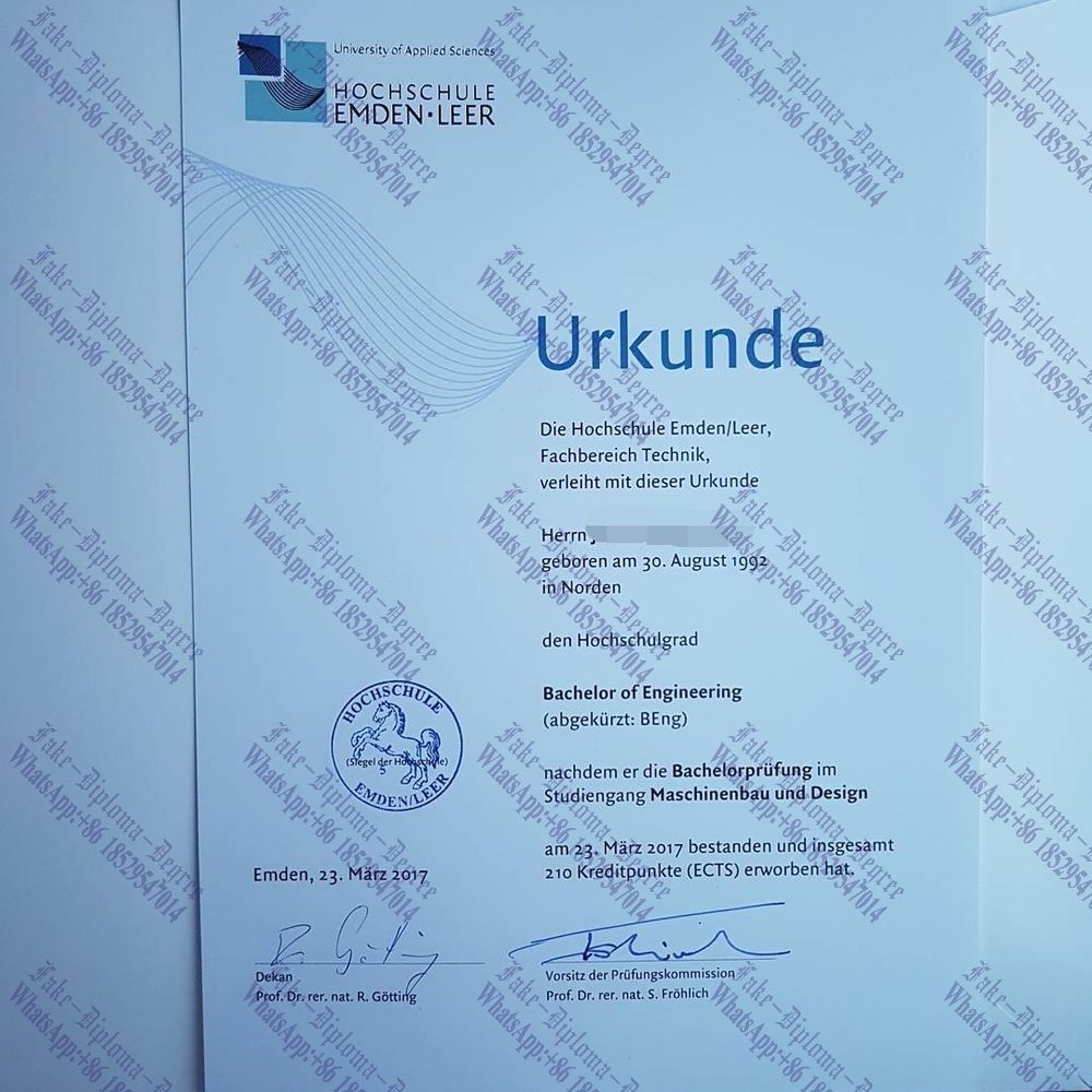 Fake Hochschule Emden Leer Degree