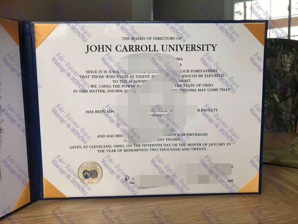 Fake John Carroll University Diploma