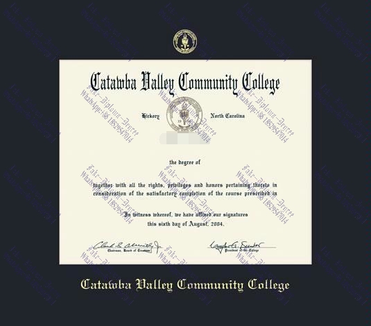 Fake Make fake Catawba Valley Community College Degree Diploma
