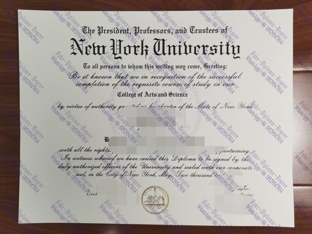Fake New York University Degree