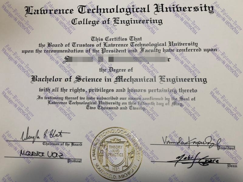 Fake Purchase fake Lawrence Technological University Degree Diploma