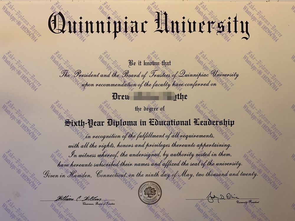 Fake Quinnipiac University Degree