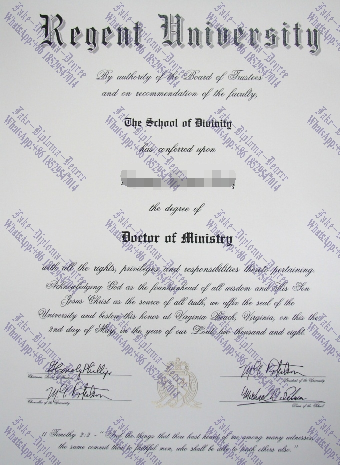Fake Regent University Degree