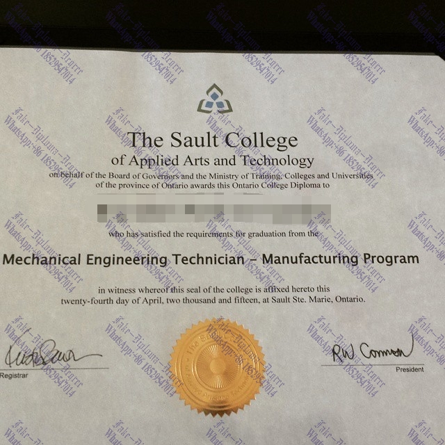 Fake Sault College of Applied Arts and Technology Degree