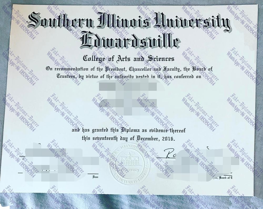 Fake Southern Illinois University Edwardsville Diploma