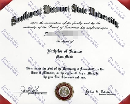 Fake Southwest Missouri State University Degree